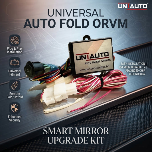Universal auto fold ORVM or Mirror Upgrade kit | Install Auto fold ORVM into Base and mid model