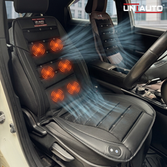 Universal Car Seat Ventilation & Massage Cushion with Cooling Fan | 12V Seat Cooler for All Cars & SUVs