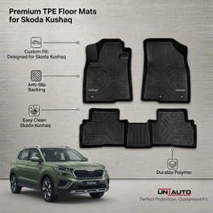 GFX Style Uniauto Tru Fit mats for Skoda Kushaq