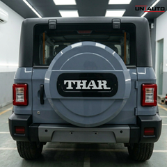 Uniauto LED Stepney Cover for Mahindra Thar | Premium Rear Wheel Cover with illuminated LOGO