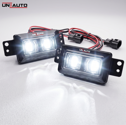 OEM Type Twin Projector Fog Lamp pair with Built In LED | Plug and Play | for TATA Nexon, Nexon EV, Punch, Punch EV, Harrier, Harrier EV, Safari, Altroz, Curvv & Curvv EV