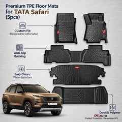 GFX Style Uniauto Tru Fit mats for TATA Safari