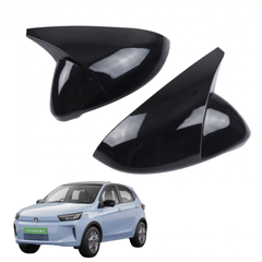 Batman Style ORVM Covers for TATA Tiago EV 2026 onwards | Premium Gloss Black Mirror Covers