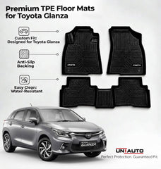 GFX Style Uniauto Tru Fit mats for Toyota Glanza