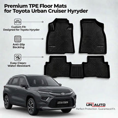 GFX Style Uniauto Tru Fit mats for Toyota Urban Cruiser Hyryder