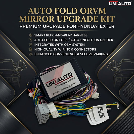 Auto Fold ORVM or Mirror Upgrade kit for Hyundai Exter| Install Auto fold ORVM into Base and mid models