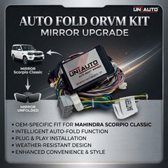 Auto Fold ORVM or Mirror Upgrade kit for Mahindra Scorpio Classic | Install Auto fold ORVM into Base and mid models
