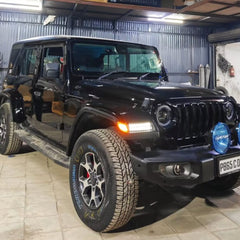 Wrangler-Style Metal Fenders with Led Indicators for Mahindra Thar ROXX | Bolt on Design, No need of Fabrication.
