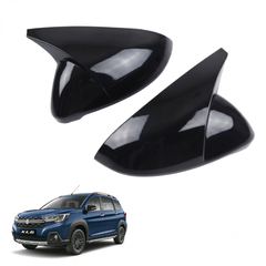 Batman Style ORVM Covers for Maruti Suzuki XL6 | Premium Gloss Black Mirror Covers