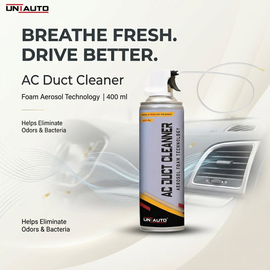 Uniauto AC Duct Cleaner - Foam Aerosol Technology (400ml) | Eliminates Odors & Bacteria for Fresh, Cool Air