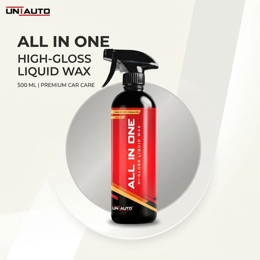 All-In-One Hi Gloss Liquid Wax | Interior Dashboard and Exterior Wax | Shines As Good As New