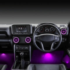 Uniauto Cardi Ambient, Smart LED Ambient Light AC vent Kit for Interior Car Lighting, Atmosphere Lamp K3 Plus 7th Gen, 4-in-1, For Thar and Thar Roxx proper fit | With App control