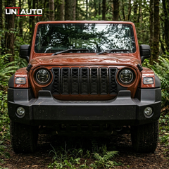 ABS Rubicon Style Front Grille for Mahindra Thar 2020-Onwards | Premium Aggressive Jeep-Inspired Design