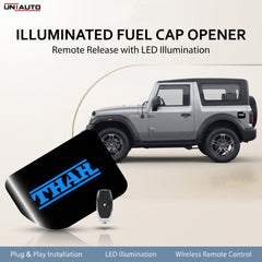 Uniauto Illuminated and Remote-Controlled Fuel cap opener | Wireless Fuel Lid for THAR | 1 Year Warranty