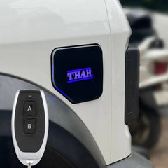 Uniauto Illuminated and Remote-Controlled Fuel cap opener | Wireless Fuel Lid for THAR