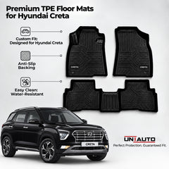 GFX Style Uniauto Tru Fit mats for Hyundai Creta 2020 onward