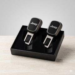 Uniauto 2 in 1 Premium Alarm Stopper and Belt Holder| Black | Seat Belt Buckle