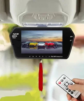 Rearview Mirror 7 Inches MP 5 Bluetooth with Mirror Link| Car TV | Car Screen LCD Panel Set