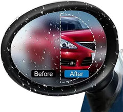 Anti Fog Film by Uniauto - Round - Universal Fit | Anti Rain Blocker | Anti Water | Prevent Water and Mist on Mirror