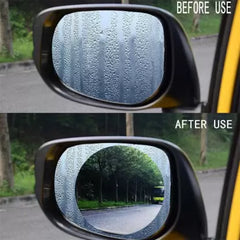 Anti Fog Film by Uniauto - Round - Universal Fit | Anti Rain Blocker | Anti Water | Prevent Water and Mist on Mirror