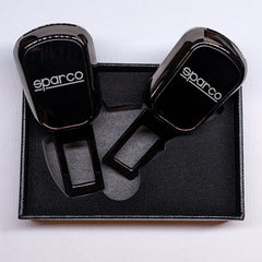Uniauto 2 in 1 Premium Alarm Stopper and Belt Holder| Black | Seat Belt Buckle