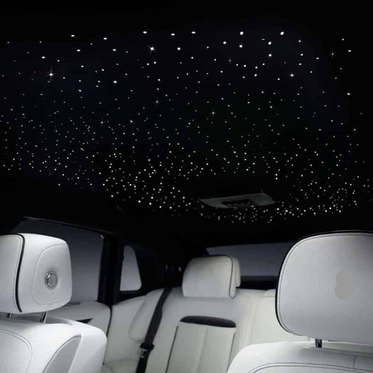Star Ceiling Light Kit| 16W Fiber Optic (Rolls Royce Style) RGBW APP+Music Control Sound Sensor Light Source | with 28key RF Musical Remote and Fiber Cable 450pcs 0.75mm 9.8ft/3m for Car and Home