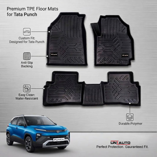 GFX Style Uniauto Tru Fit mats for TATA Punch Facelift 2026 onwards