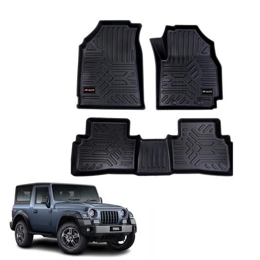 GFX Style Uniauto Tru Fit mats for Mahindra Thar 2020 onwards
