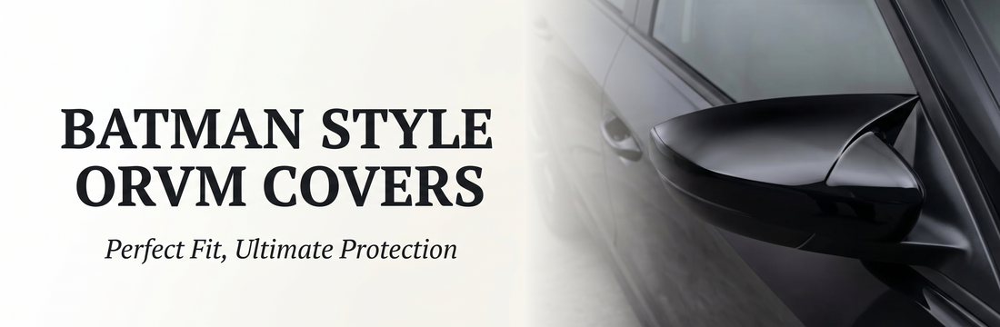 Batman Style ORVM Covers | Premium ABS Mirror Covers