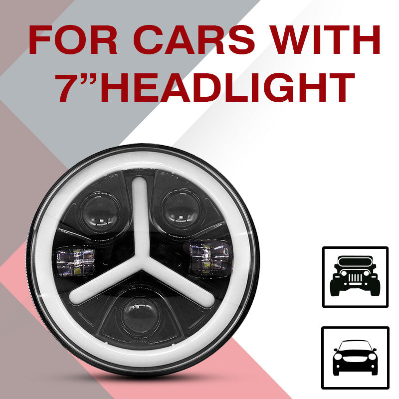 Y style headlight for thar