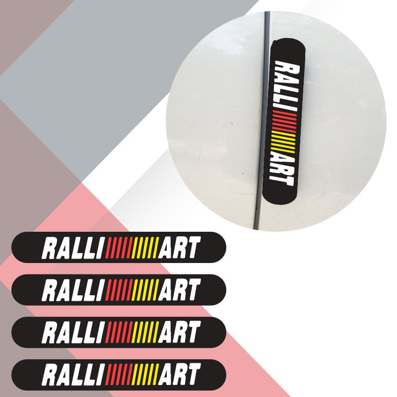 UNIAUTO Ralli Art Style Silicone Door Guard | Universal Car Door Edge Protector | Sporty Scratch Protection