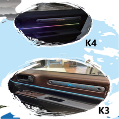 Cardi K3 13in1 Interior Ambient Lighting specialised for Mahindra Thar with App and Remote control (1pcs dashboard, 2pcs door trims, 4pc Foot, 2pcs door pockets, 2pcs door opener, 2pcs Thar emblem) - Uniauto