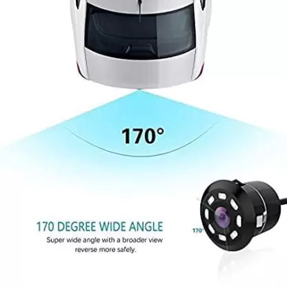 4.3" TFT Screen with Camera COMBO | Universal Rearview Radar Mirror | Parking Assistance (Black)
