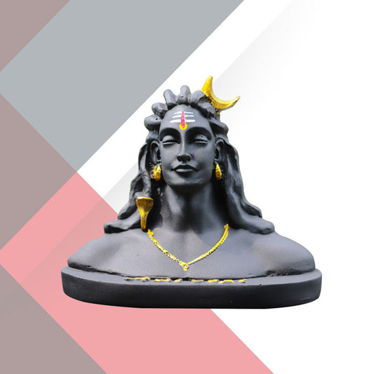 Shiv Ji Idol (Mini) For Dashboard - Black