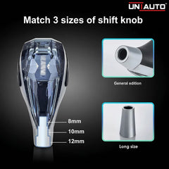 LED Gear Knob - Crystal | 8mm, 10mm, and 12mm Threads | For all Cars including 3XO, Curvv, Roxx and More