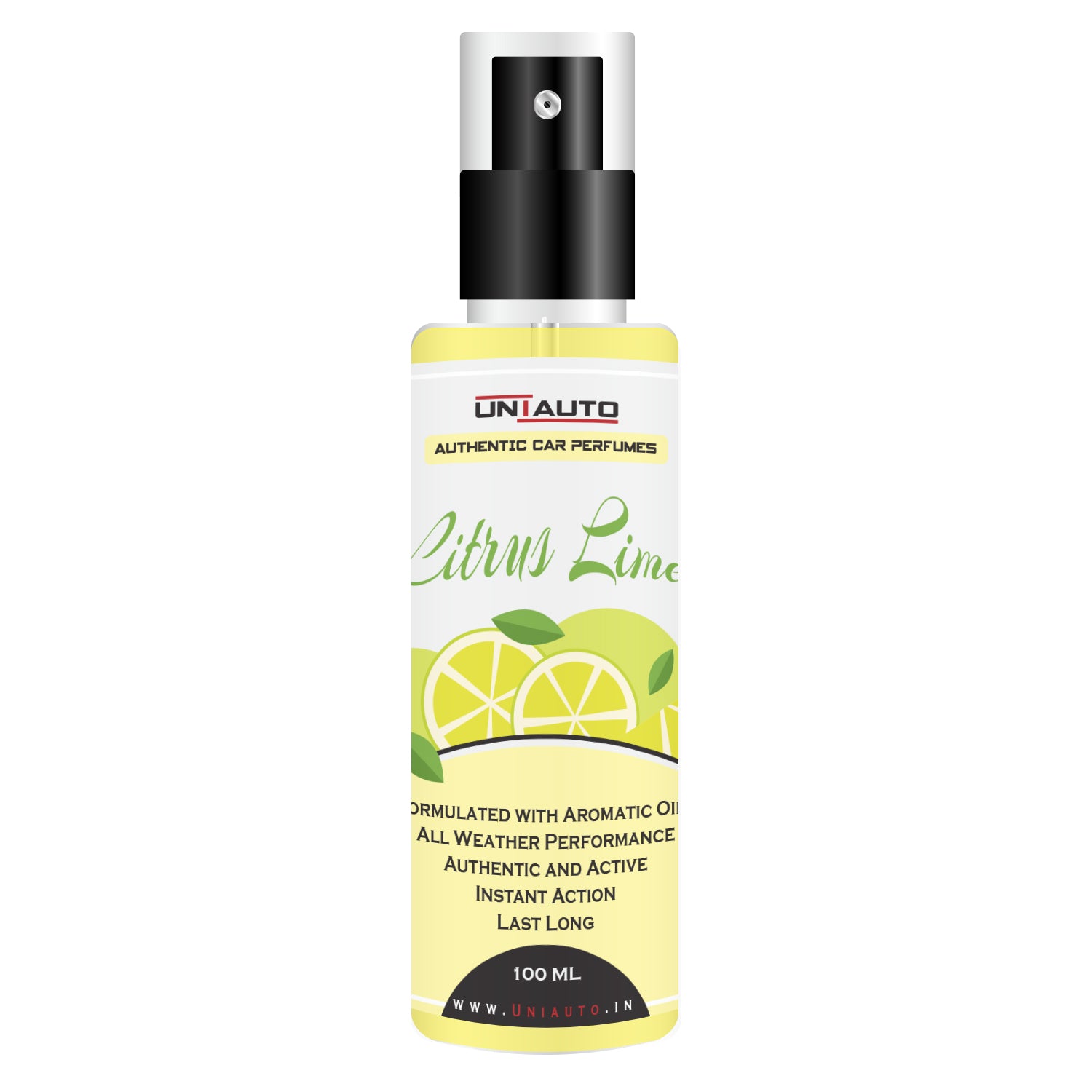 Uniauto Citrus Lime – Refreshing Car Perfume for a Zesty and Invigorating Drive - 100ml