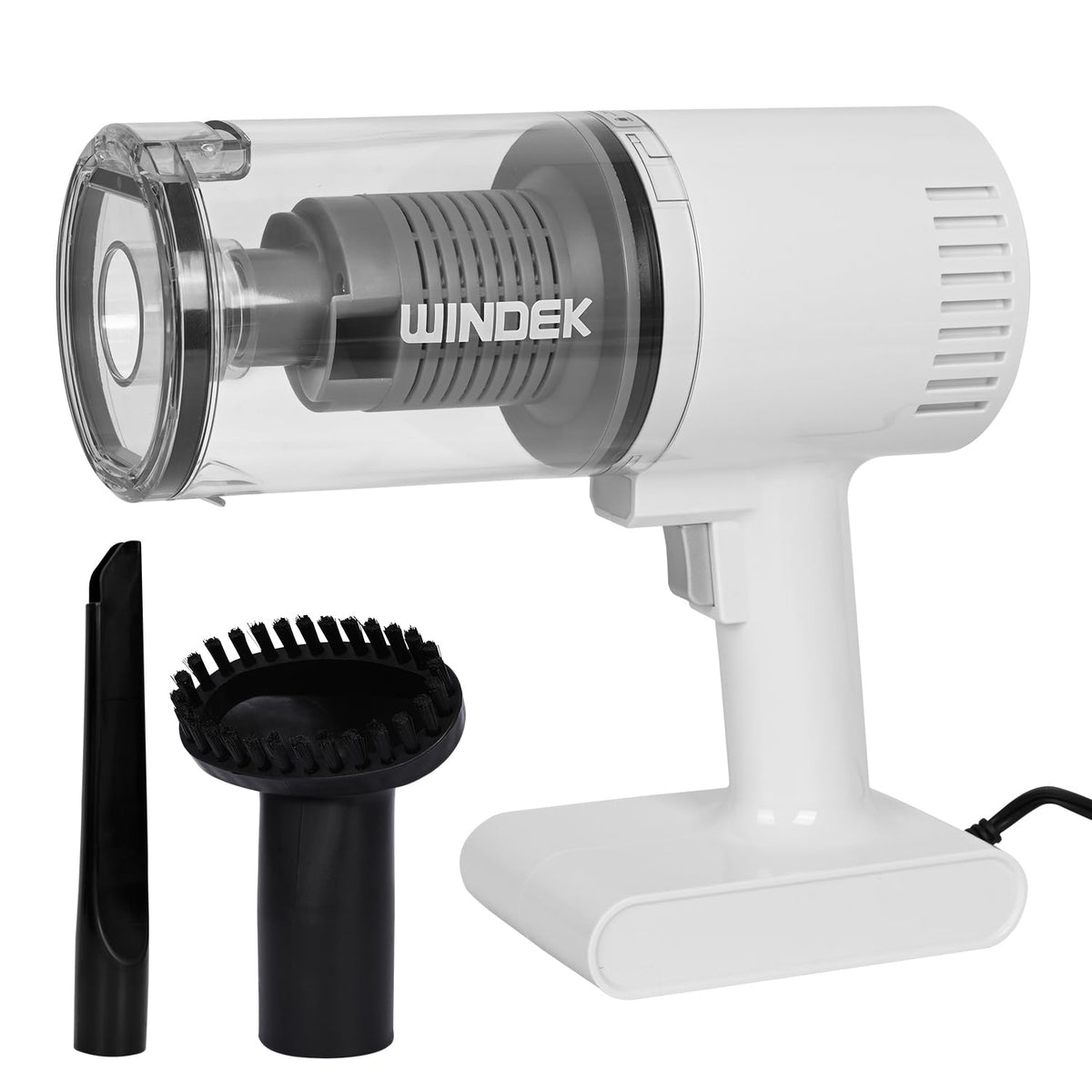 Windek 1010 100W Handheld Vacuum | ≥4.5kPa Suction | Rechargeable, Portable | Metal HEPA Filter, LED Light