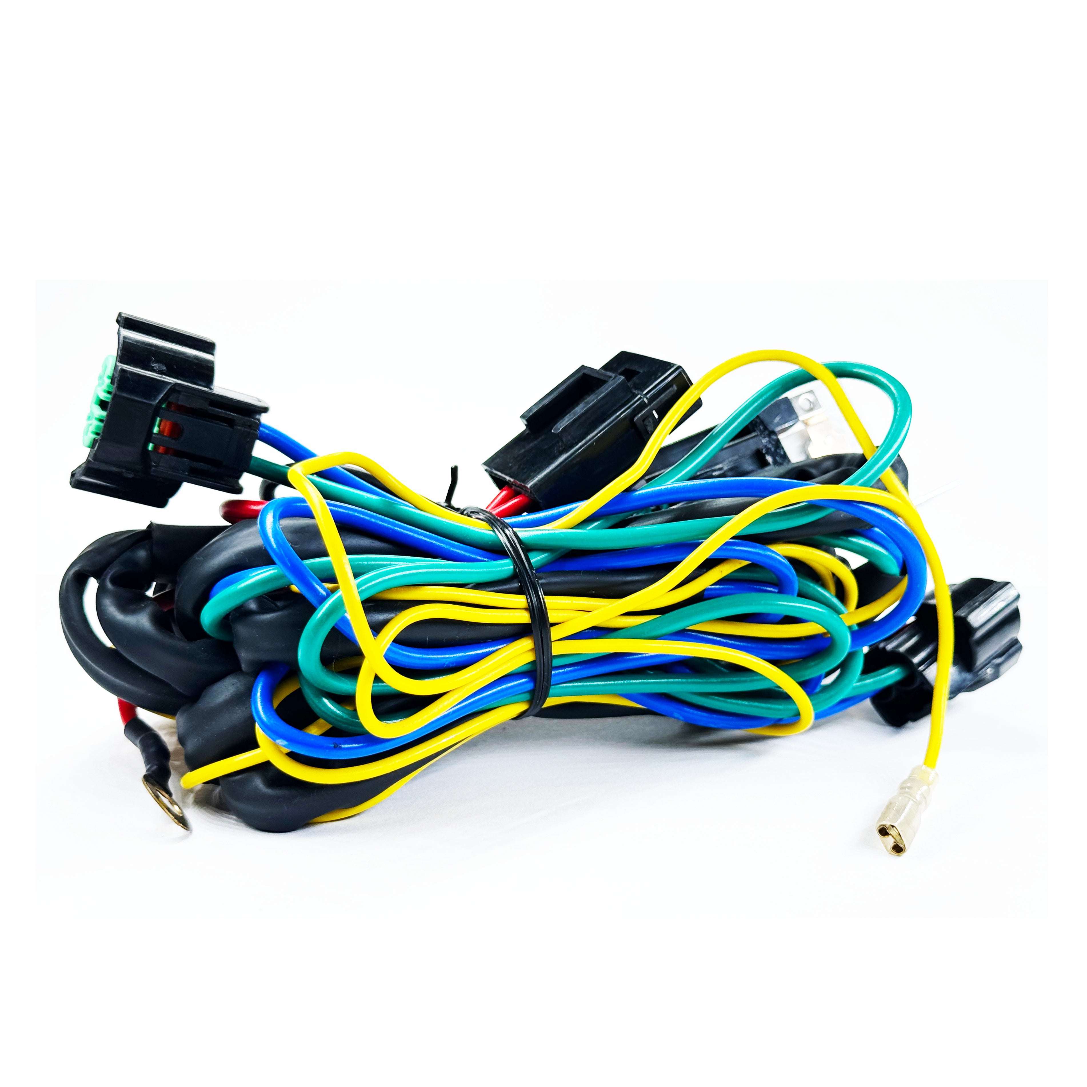 Uniauto Fog Lamp or Headlight Wiring Kit with Relay | Direct Fit Fog Light or Headlight Wiring Harness | Plug-and-Play for Simple Installation