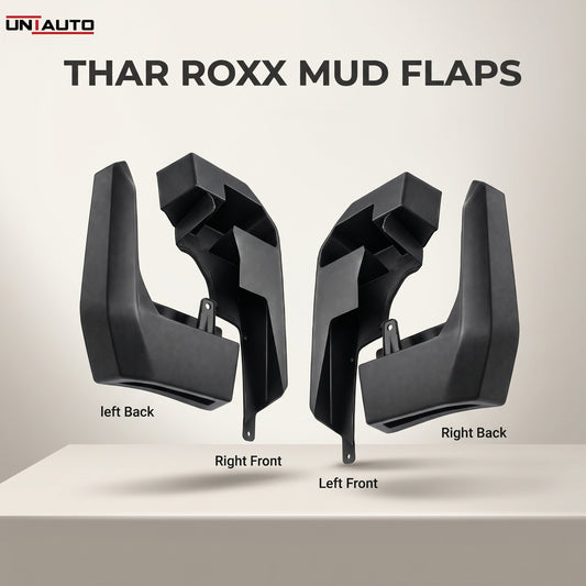 ABS Mudflap for Thar ROXX | Premium Quality Front & Back | Pack of 4