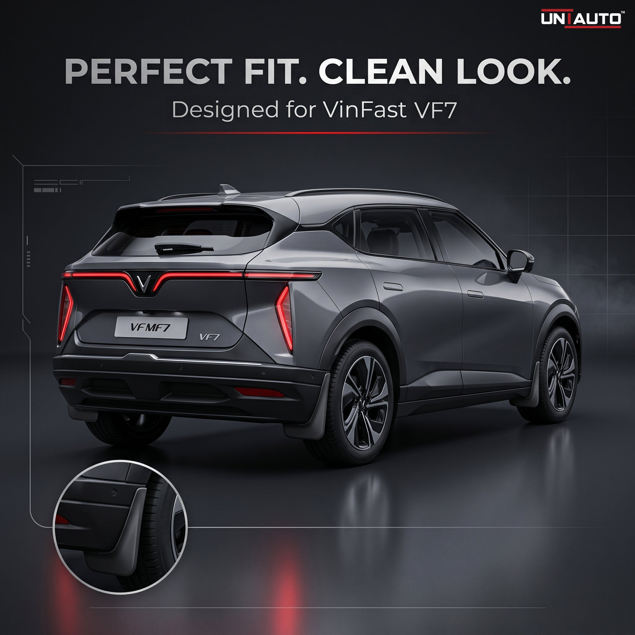 OEM Standard ABS Mudflap for VinFast VF7 – Premium Quality Front & Rear Mud Guards, Durable Splash Protection & Perfect Vehicle Fitment
