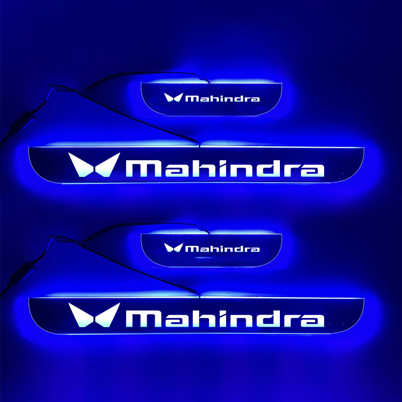 LED Footstep or Scuff Plate for All Mahindra Cars - Uniauto