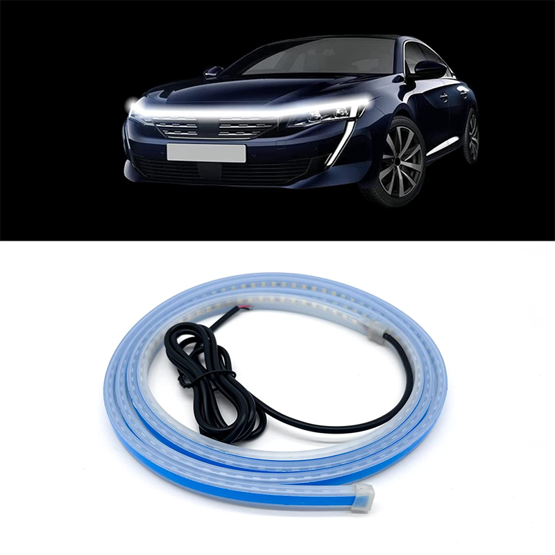 LED White Color DRL Pipe for Front Bonnet - Uniauto