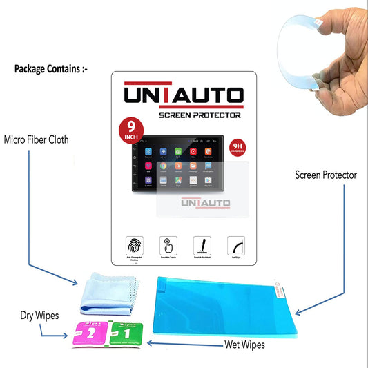 UNIAUTO 9inch Flexible Screen Guard Protector Protection Film For Car's Navigation System - Uniauto
