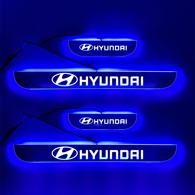 LED Footstep or Scuff Plate for All Hyundai Cars - Uniauto