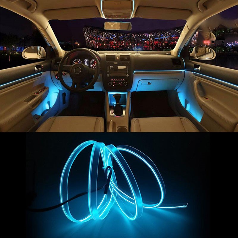LED EL Neon Light 5 meter (Blue) - Uniauto