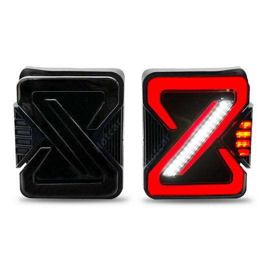 LED Z Style Smoke Taillight for Mahindra Thar 2020 - Uniauto