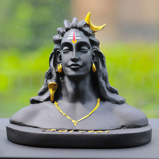 UNIAUTO Shiv Ji Idol (Mini) For Dashboard - Black