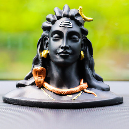 UNIAUTO Shiv Ji Idol For Dashboard - Black