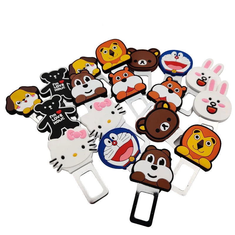 Cartoon Edition Seat Belt Alarm Stopper And Seat Belt Activator
