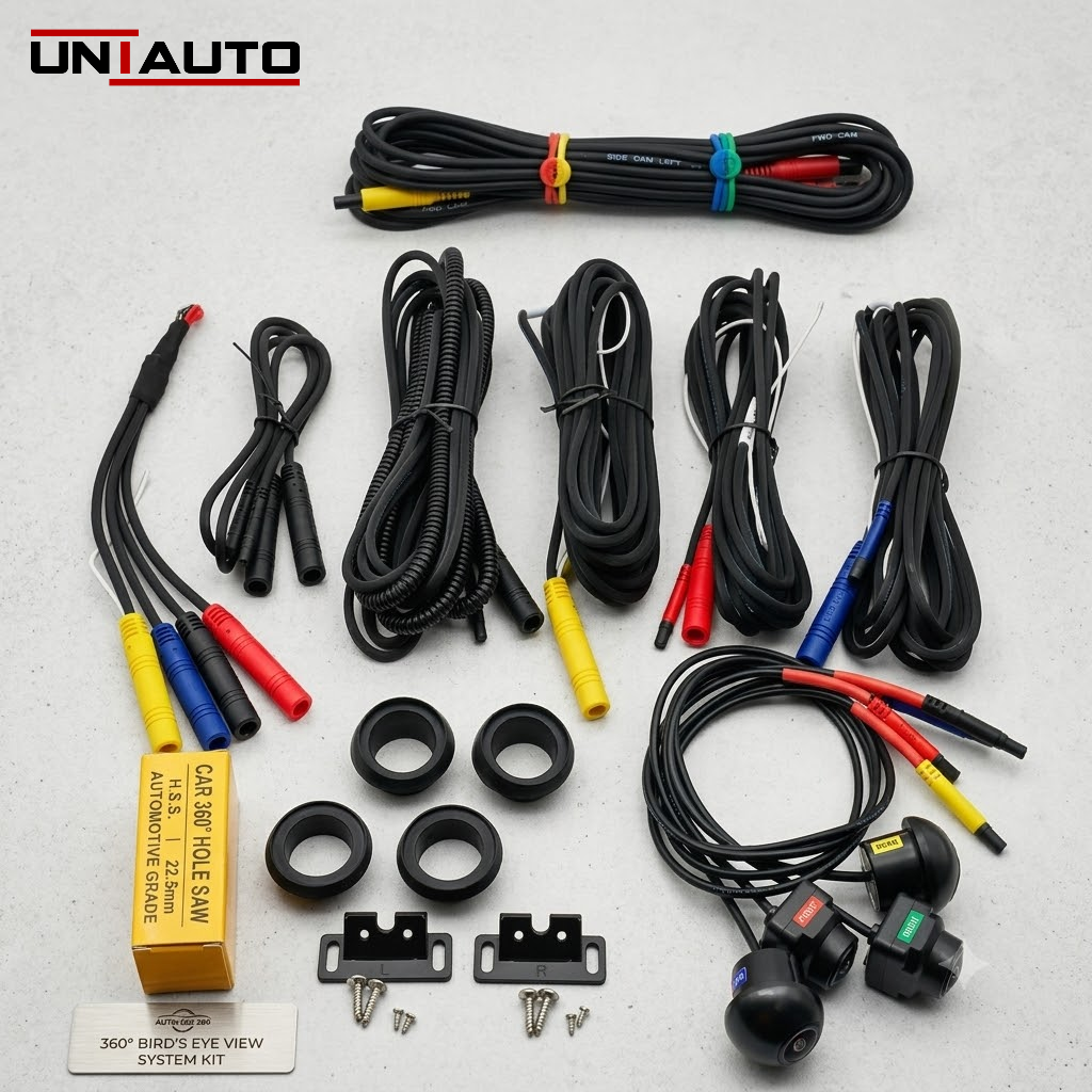 360 Camera Full HD 1080p for Cars | Compatible with 360 degree 1080p supported android stereo.